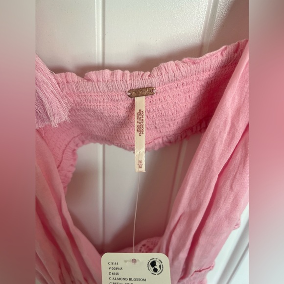 Free People Santa Maria Maxi Dress SZM Petal Pink NWT - Picture 4 of 12